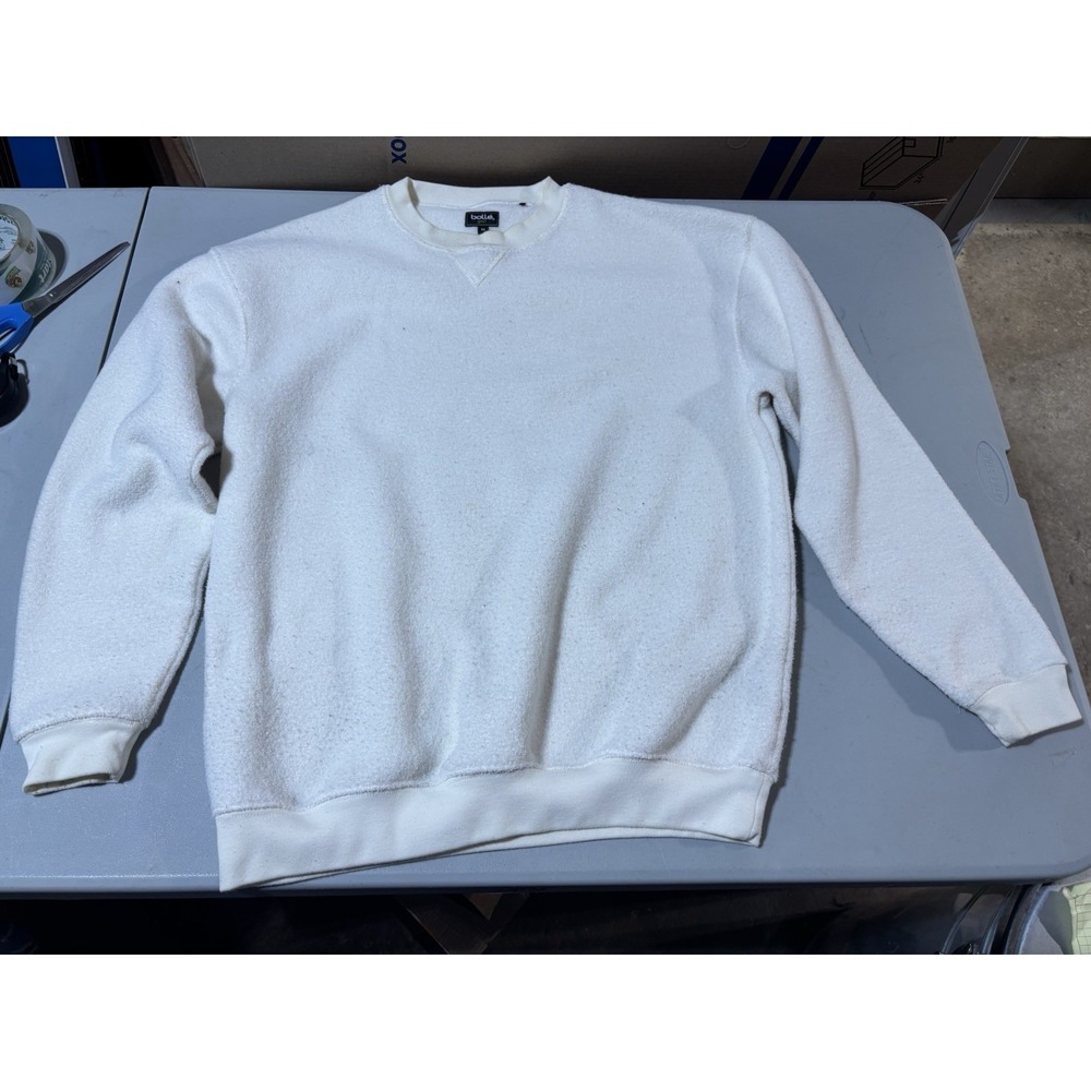 Bolle Golf‎ WhiteFleece Crewneck Long Sleeve Regular Fit Sweatshirt Adult Medium